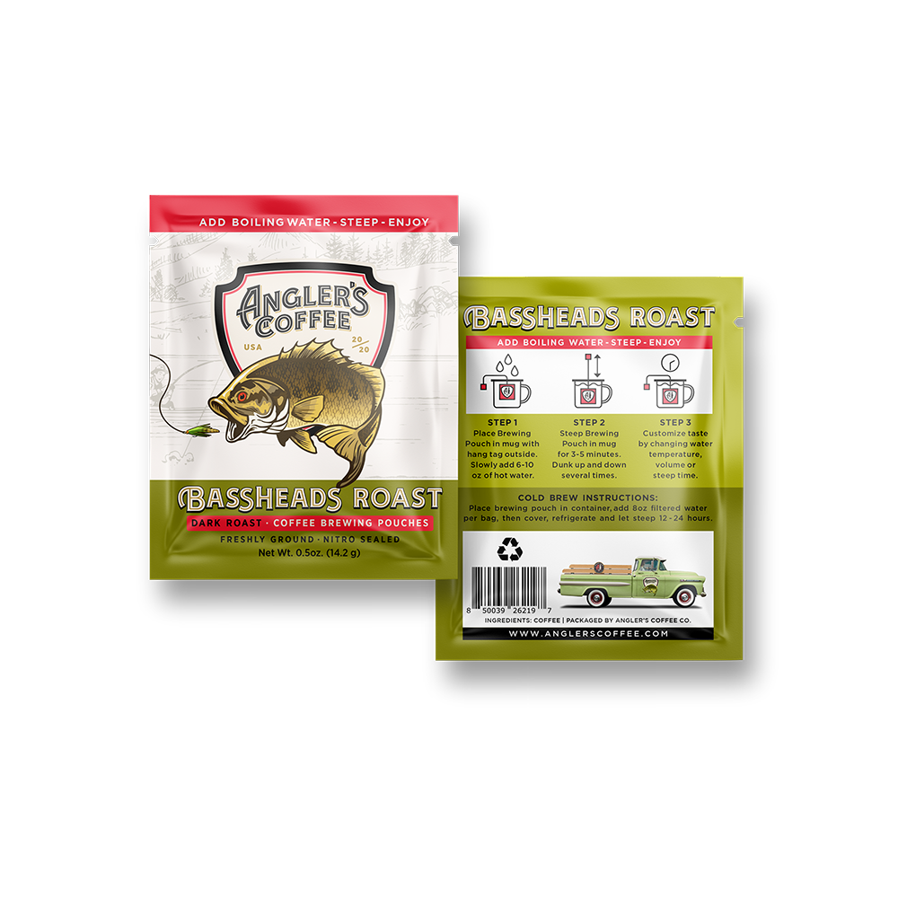 Bassheads Single Serve - Fresh Brew Coffee Pouch - 10 Pack