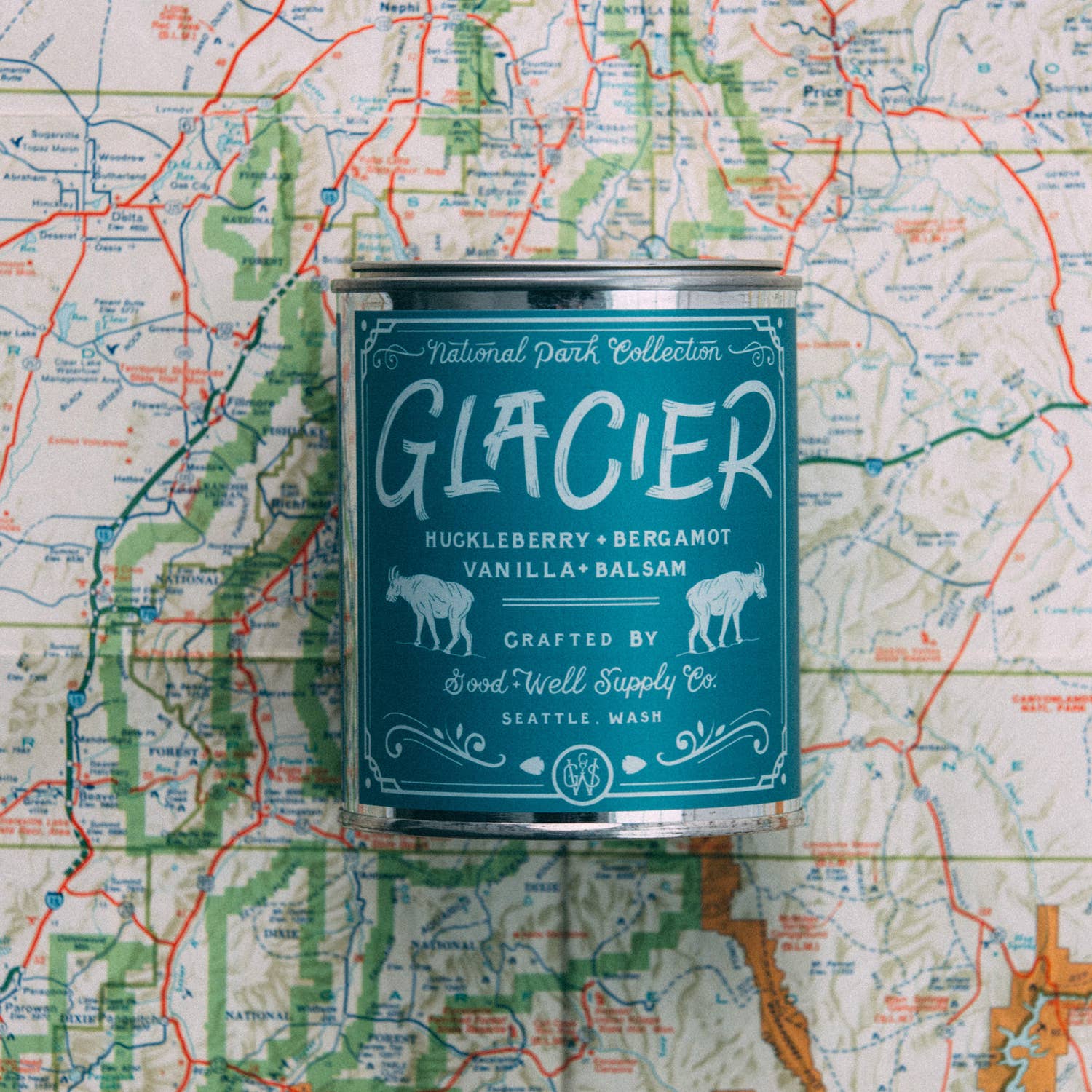 Glacier National Park Candle