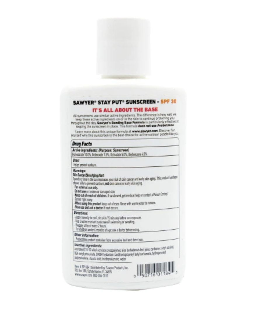 Sawyer Stay Put® System 1 SPF 30- 4 oz Bottle
