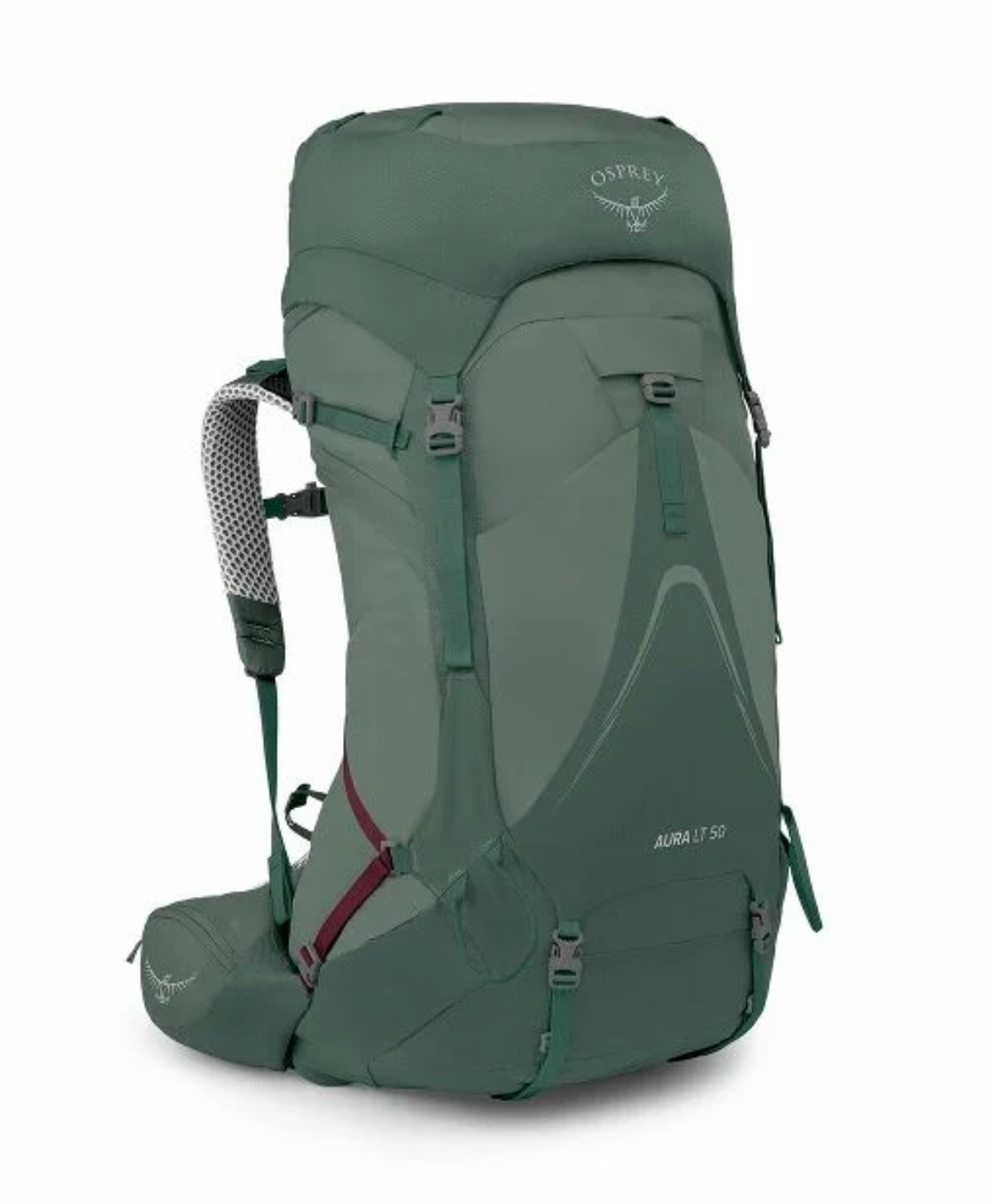 osprey 50l backpack sale Osprey Women's Aura AG LT 50 Koseret/Darjeeling Spring Green / WXS/S