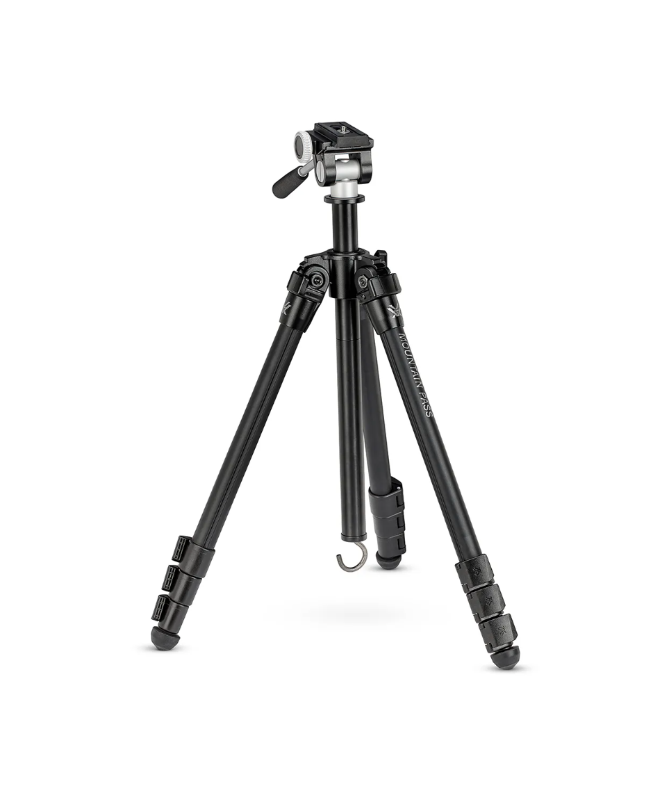 Mountain Pass™ Aluminum Tripod + Pan Head