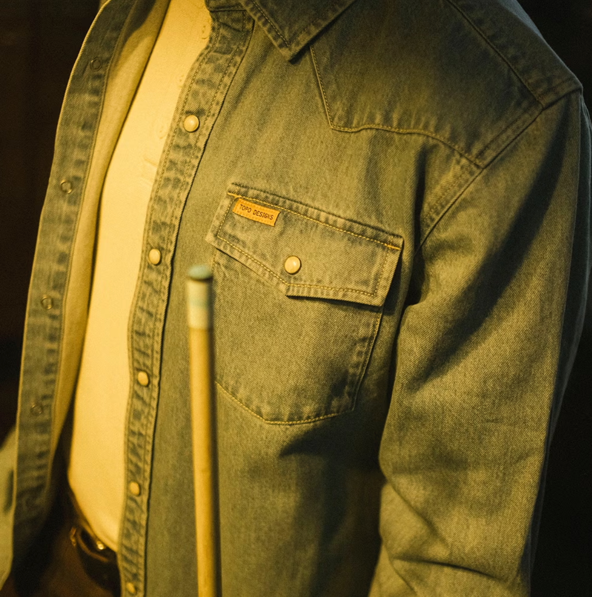 Mountain Shirt Long Sleeve Denim | Men's