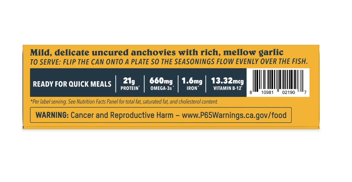 Roasted Garlic Spanish White Anchovies