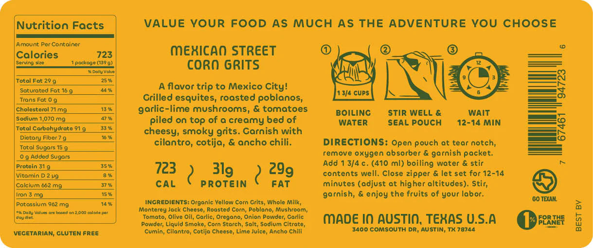 Mexican Street Corn Grits