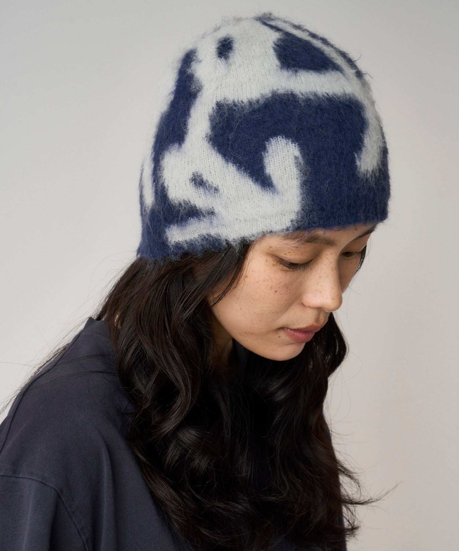 Mohair Burly Runningman Beanie