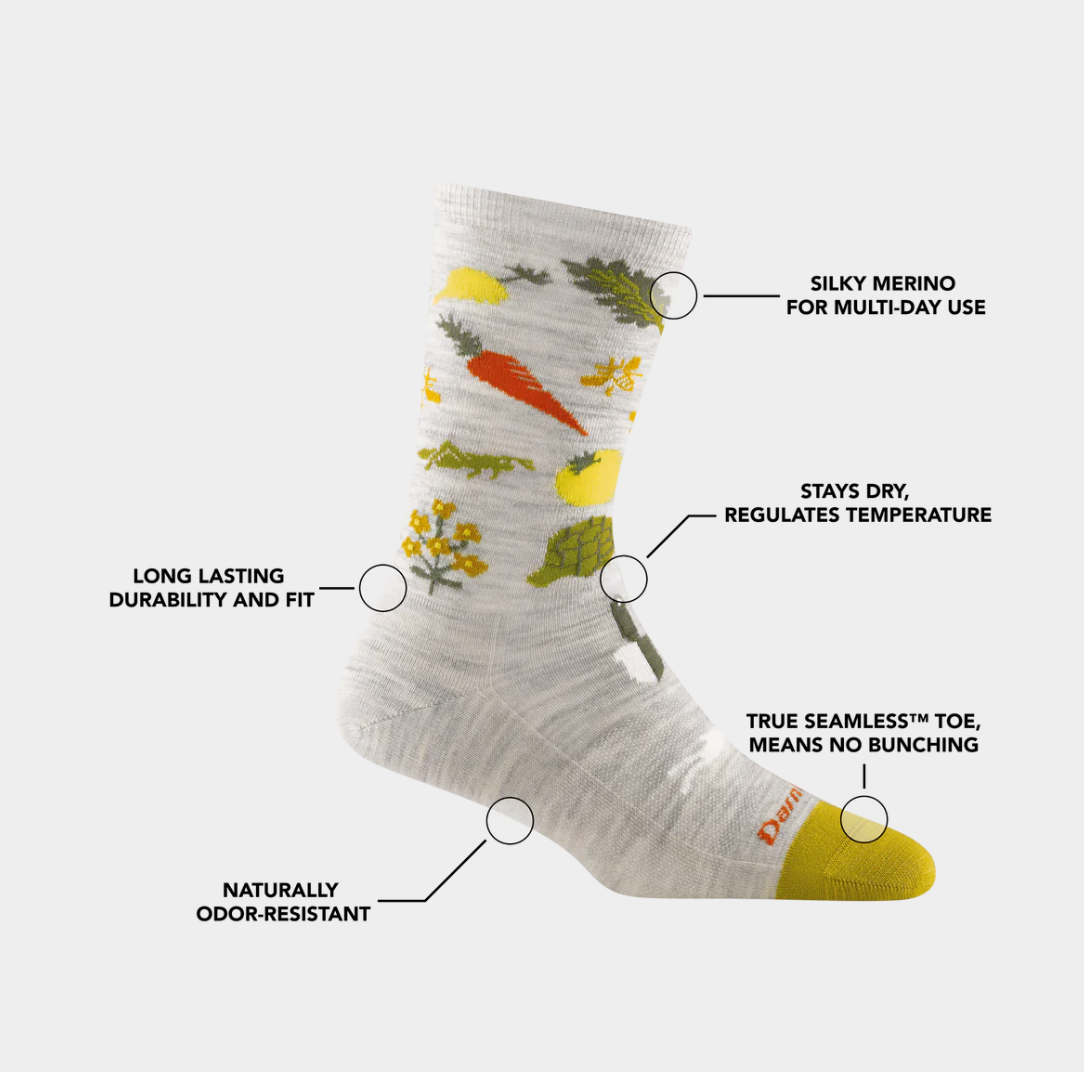 Women's | Farmer's Market Crew Lightweight Lifestyle Sock