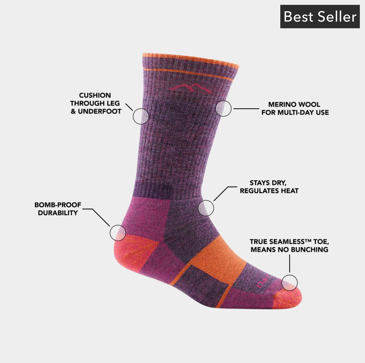 Women's | Hiker Boot Full Cushion Midweight Hiking Sock