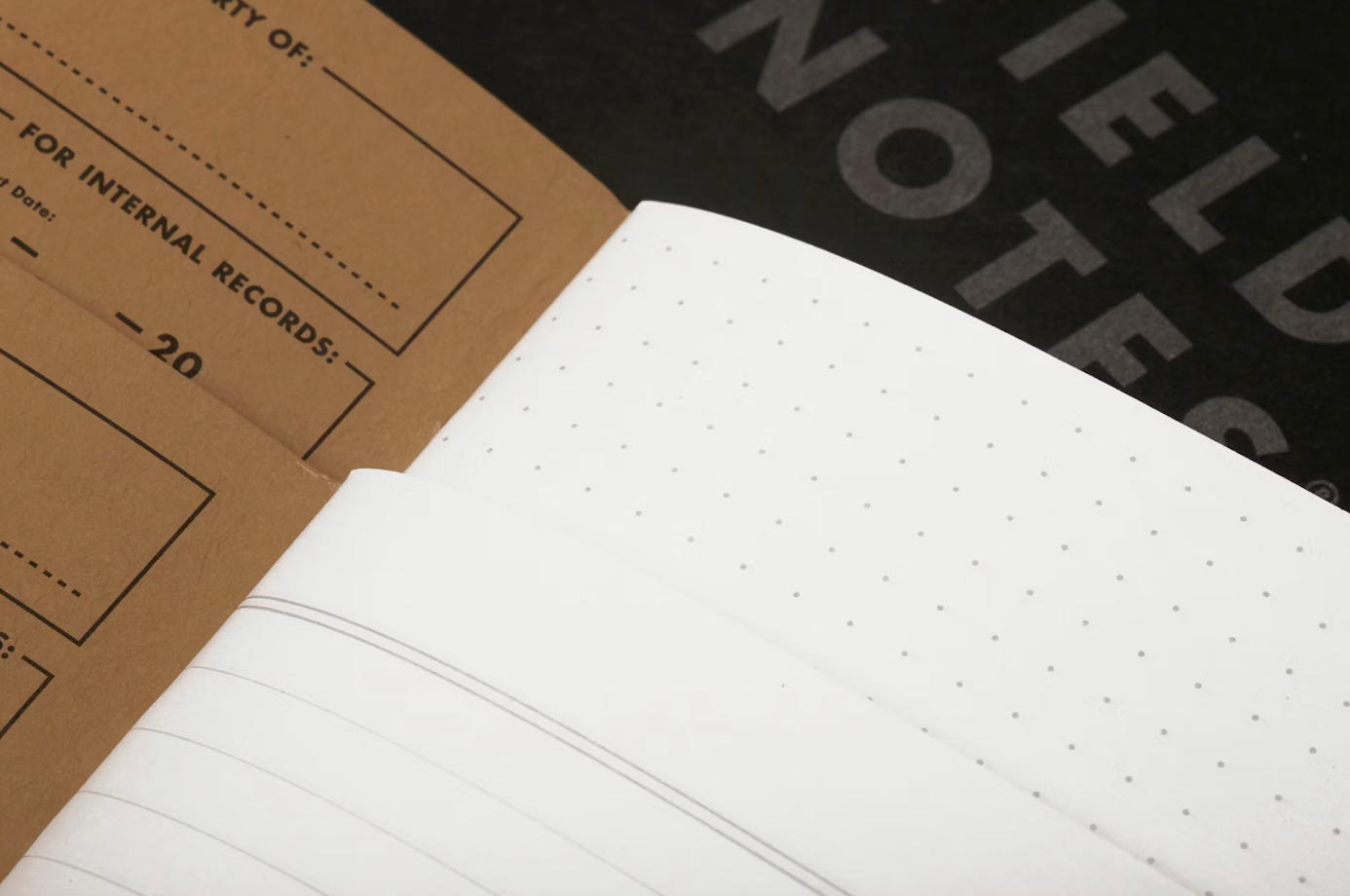 Pitch Black Memo Book | Ruled Paper | 3 Pack