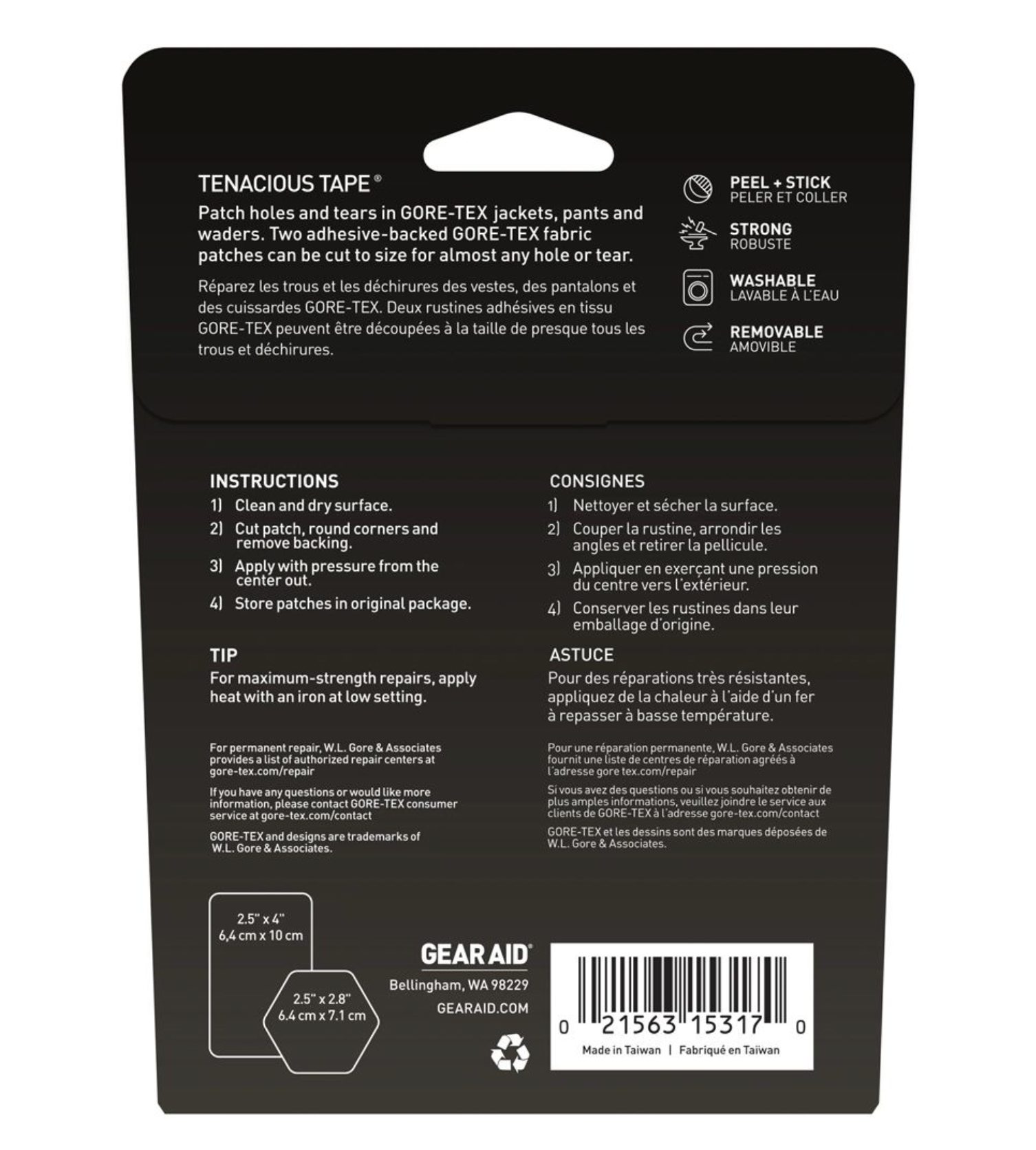 GORE-TEX Fabric Patches