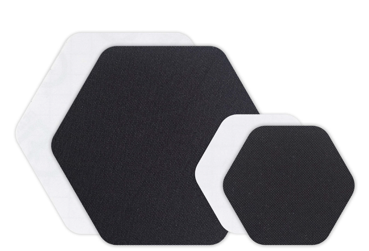 Tenacious Tape Hex Patches | Black/Clear