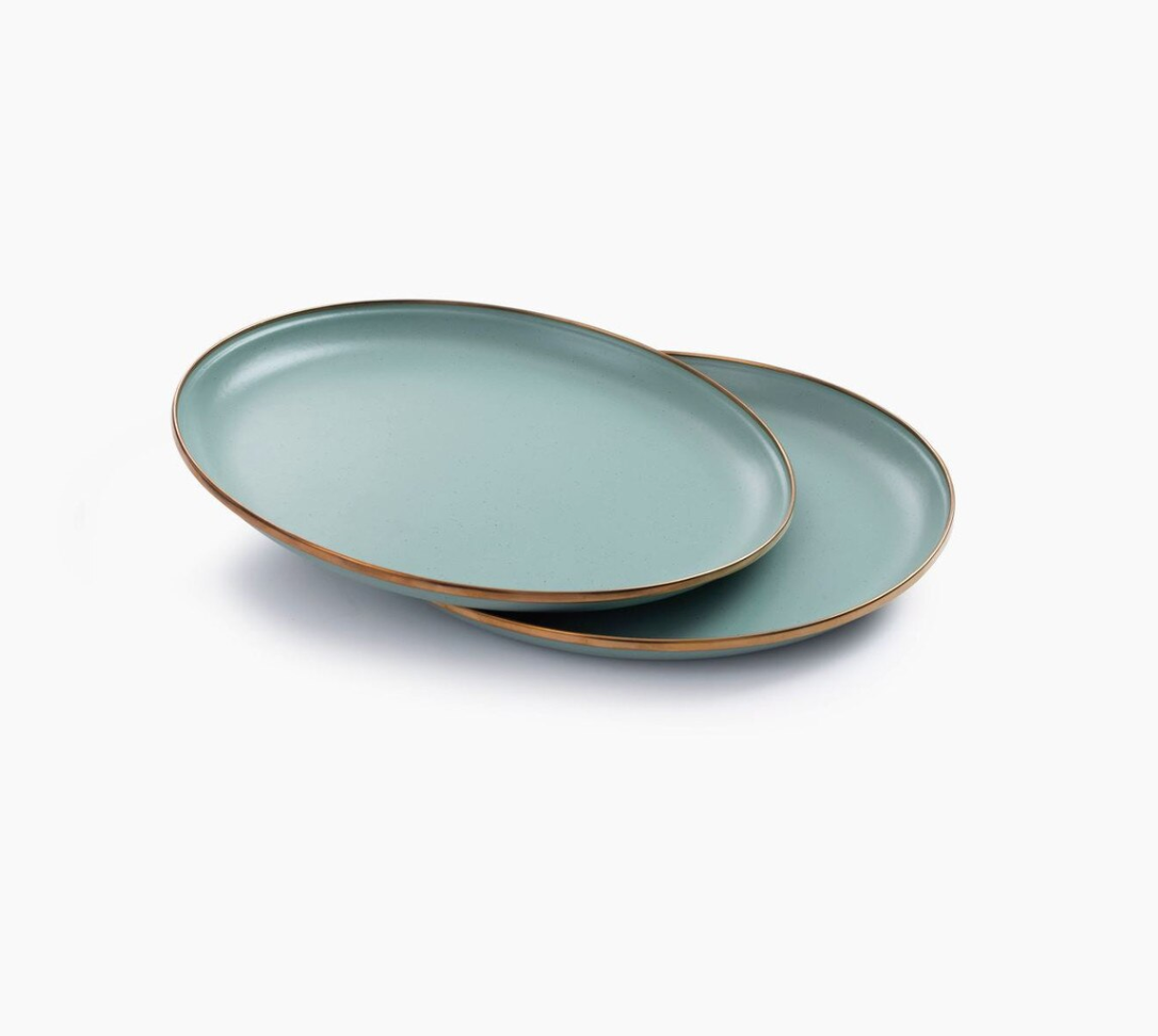 Enamel Salad Plate Set