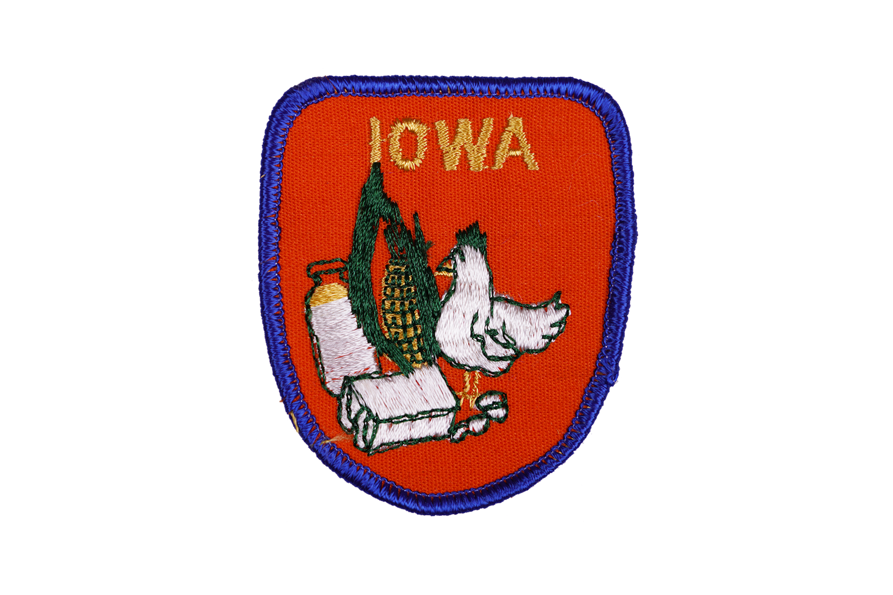 Vintage Iowa Embroidered Patch