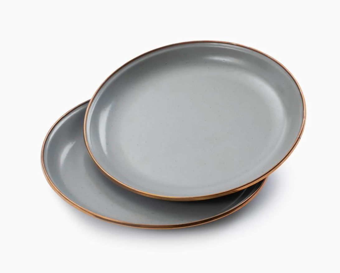 Enamel Salad Plate Set