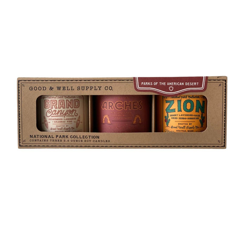 National Parks of the American Desert Mini Candle Gift Set