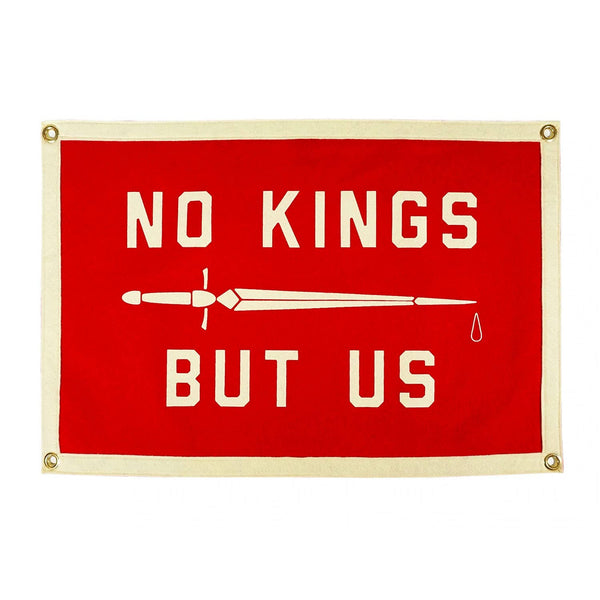 No Kings But Us Camp Flag • United By Blue x True Hand Society x Oxford Pennant Original